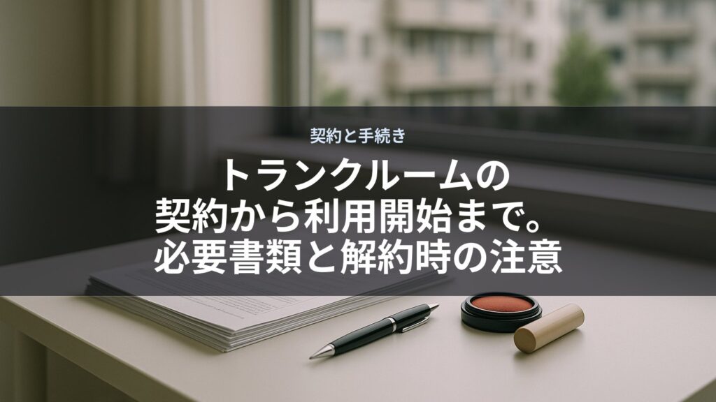 窓辺にペンと印鑑が置かれた机とぼやけた外の景色